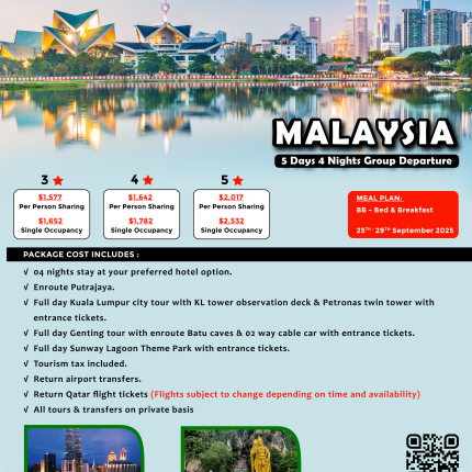 Malaysia tour package price