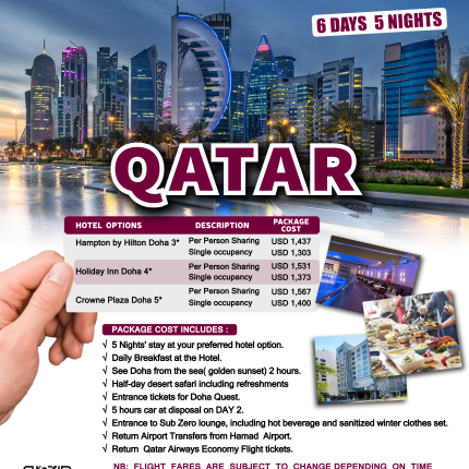 International Tour packages from Qatar