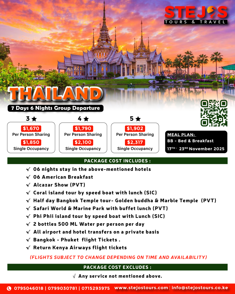 Thailand holiday packages including flights